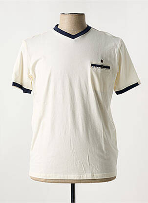 T-shirt coupe cintrée manches courtes beige COFOX homme
