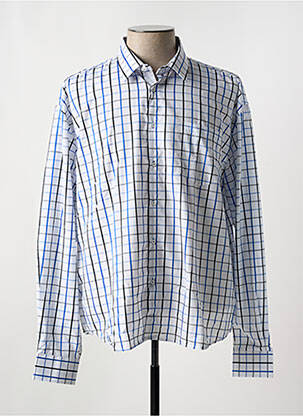 Chemise manches longues manches longues bleu YVES ENZO homme