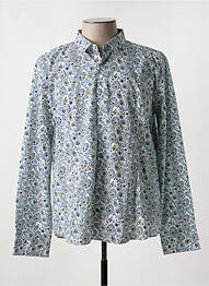 Chemise manches longues manches longues bleu NUMEROLOGIE homme