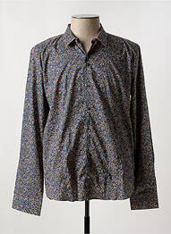Chemise manches longues manches longues bleu NUMEROLOGIE homme