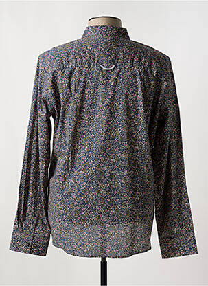 Chemise manches longues imprimé fleurs bleu NUMEROLOGIE homme