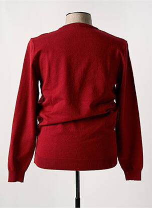 Pull stretch manches longues rouge TONY MORO homme