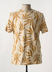 T-shirt beige IZAC pour homme seconde vue