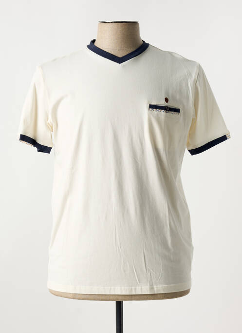 T-shirt coupe cintrée manches courtes beige COFOX homme