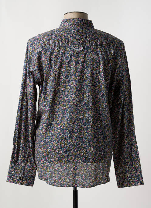 Chemise manches longues manches longues bleu NUMEROLOGIE homme