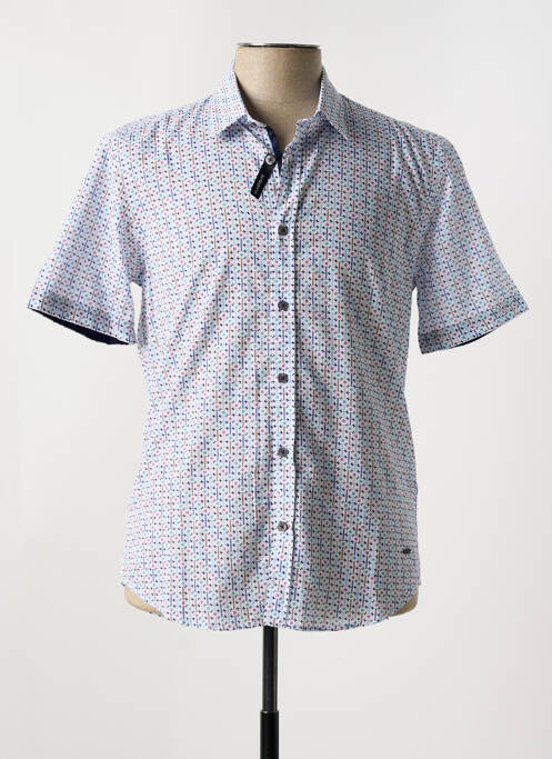 Chemise manches courtes blanc DELAHAYE pour homme