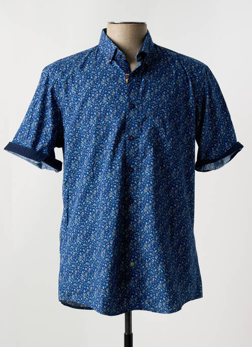 Chemise manches courtes bleu REDMOND pour homme