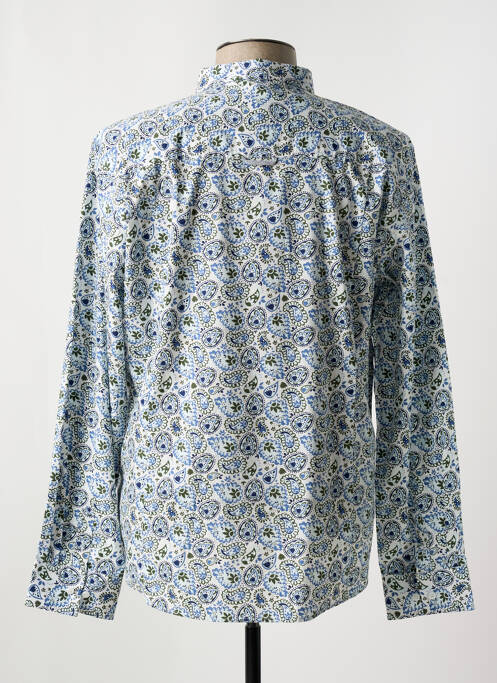 Chemise manches longues bleu NUMEROLOGIE pour homme