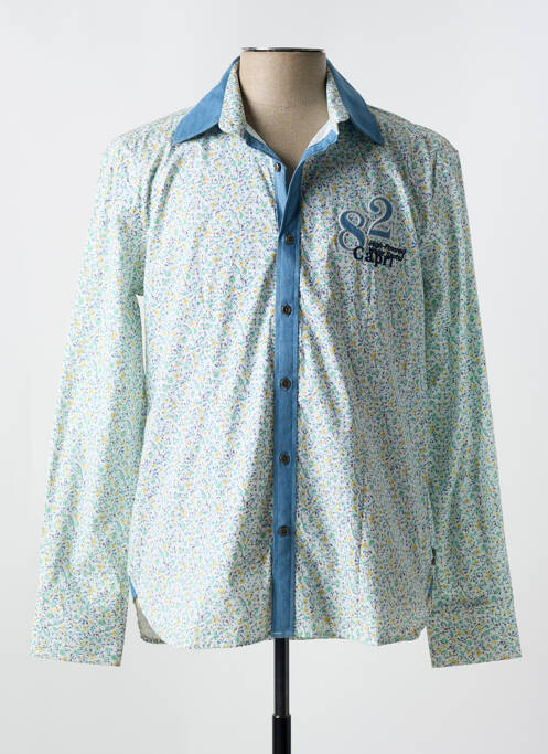 Chemise manches longues bleu VESTIAIRES PRINCIPAUTE CANNOISE pour homme