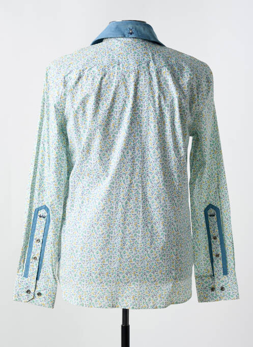 Chemise manches longues bleu VESTIAIRES PRINCIPAUTE CANNOISE pour homme