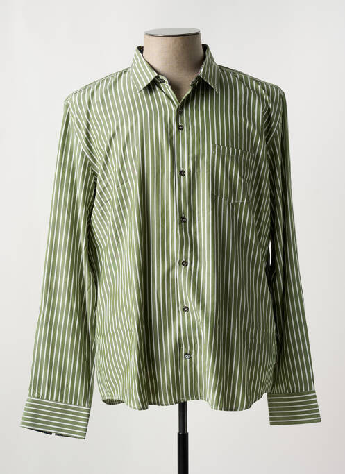 Chemise manches longues vert NUMEROLOGIE pour homme