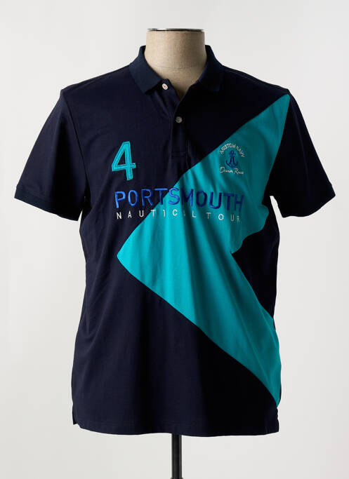 Polo bleu ARISTOW pour homme
