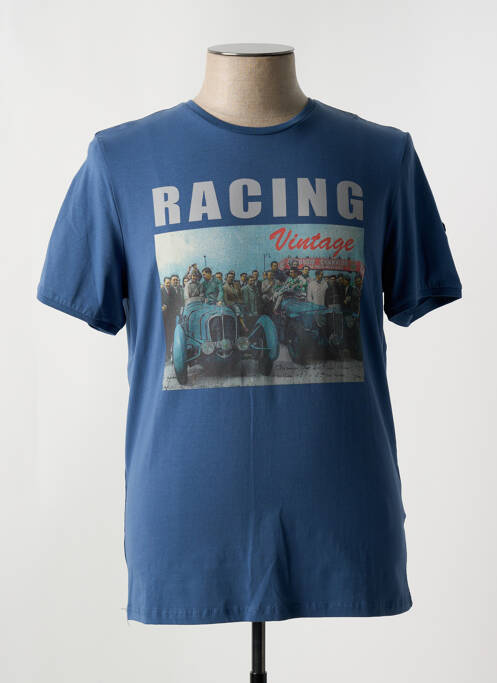 T-shirt bleu DELAHAYE pour homme