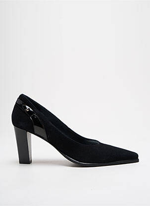 Escarpins nubuck talon de 7 à 9cm noir MYMA femme