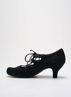 Escarpins nubuck talon de 4 à 6cm noir COULEUR POURPRE femme