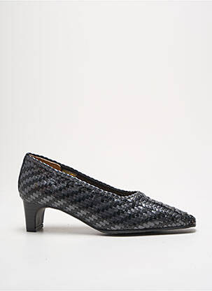 Escarpins tissage satiné talon de 4 à 6cm gris HASLEY femme