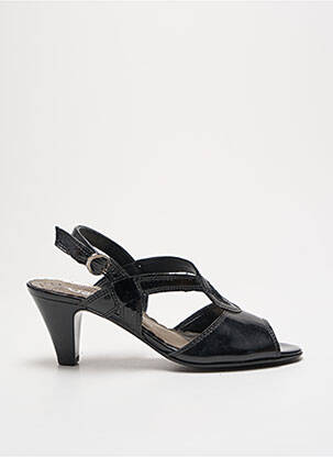 Sandales/nu pieds matière lisse talon de 4 à 6cm noir GABOR femme