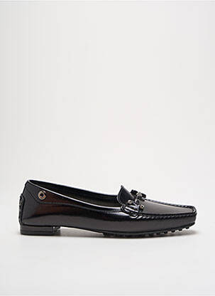 Mocassins tissage satiné talon plat jusqu'à 3cm noir TRIVER FLIGHT femme
