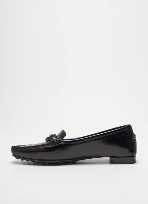 Mocassins tissage satiné talon plat jusqu'à 3cm noir TRIVER FLIGHT femme