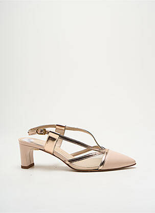 Sandales/nu pieds matière lisse talon de 4 à 6cm rose MODA DI FAUSTO femme