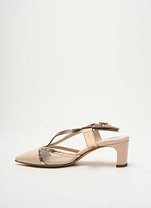 Sandales/nu pieds matière lisse talon de 4 à 6cm rose MODA DI FAUSTO femme