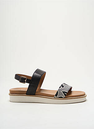 Sandales/nu pieds matière lisse talon de 4 à 6cm noir JB MARTIN femme