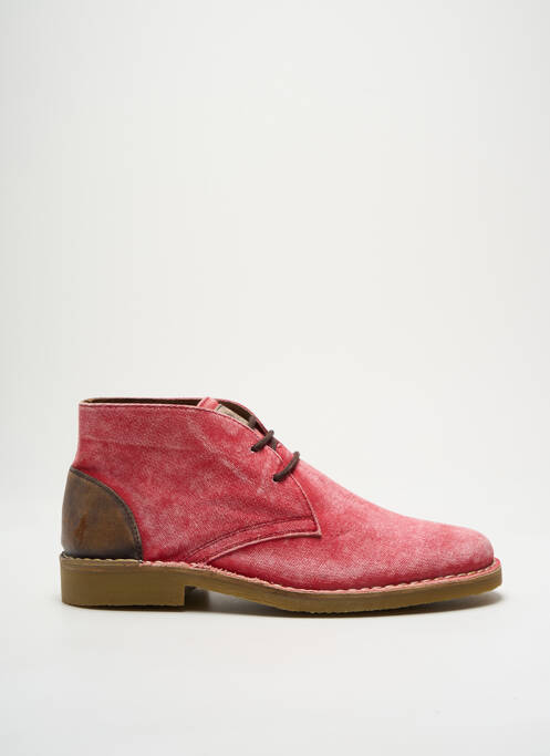 Bottines/Boots rouge MCS pour homme