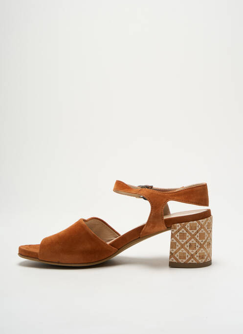 Sandales/nu pieds talon bottier talon de 4 à 6cm marron MODA DI FAUSTO femme