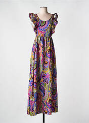 Robe longue violet ORFEO pour femme seconde vue