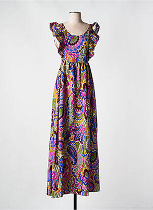 Robe longue violet ORFEO pour femme