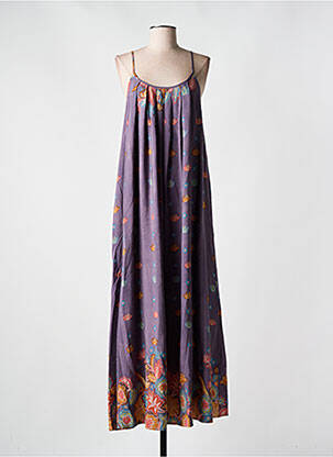 Robe longue violet ORFEO pour femme