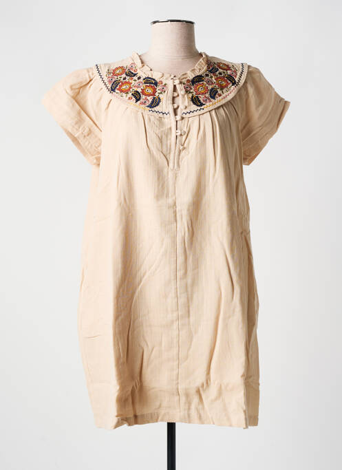 Robe courte beige ORFEO pour femme