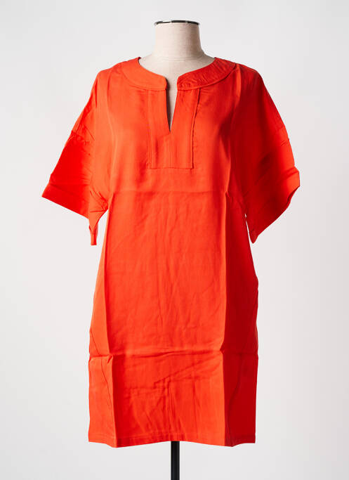 Robe courte orange ORFEO pour femme