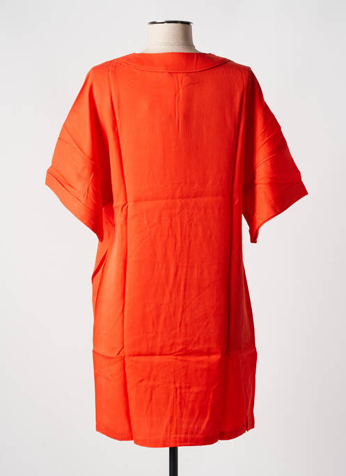 Robe courte orange ORFEO pour femme
