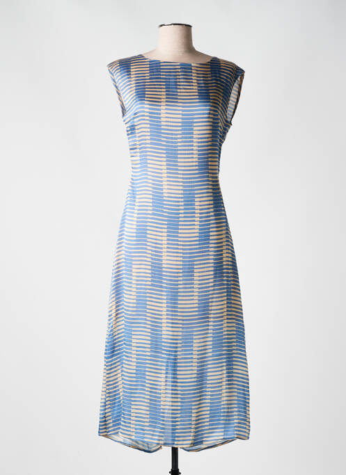 Robe mi-longue bleu MUS & BOMBON pour femme