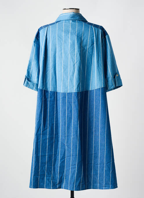 Robe mi-longue bleu ORFEO pour femme