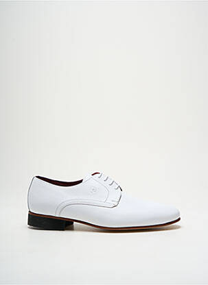 Derbies bout rond talon bas blanc PIERRE CARDIN homme