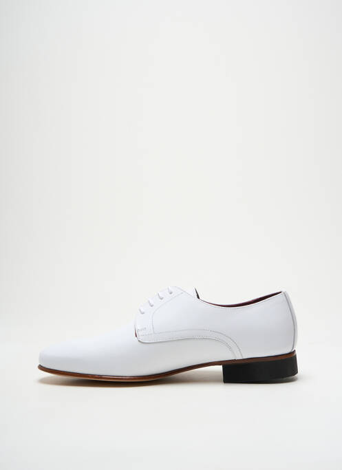 Derbies bout rond talon bas blanc PIERRE CARDIN homme