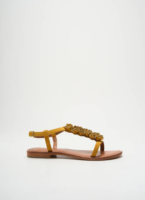 Sandales/Nu pieds jaune SANTAFE pour femme