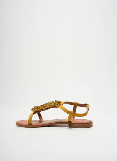 Sandales/Nu pieds jaune SANTAFE pour femme