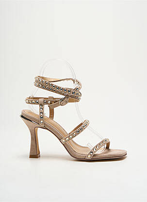 Sandales/nu pieds type de semelle amortissante talon de 7 à 9cm beige ALMA EN PENA femme
