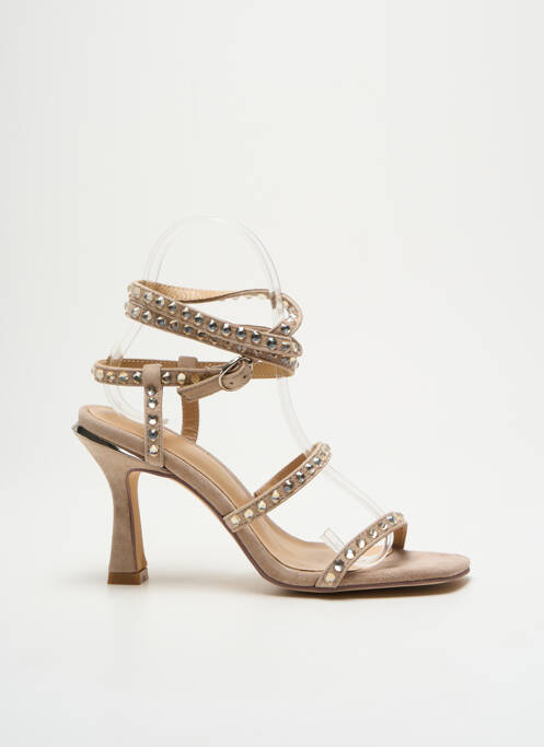 Sandales/Nu pieds beige ALMA EN PENA pour femme