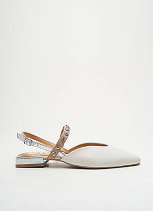 Sandales/nu pieds chiquet talon plat jusqu'à 3cm blanc GIOSEPPO femme