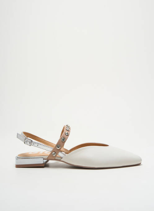 Sandales/nu pieds chiquet talon plat jusqu'à 3cm blanc GIOSEPPO femme