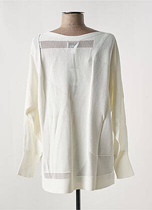Pull coupe droite manches longues blanc JOSEPH RIBKOFF femme