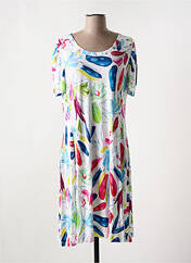 Robe mi-longue blanc DOLCEZZA pour femme seconde vue