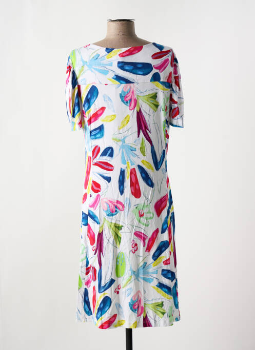 Robe mi-longue blanc DOLCEZZA pour femme