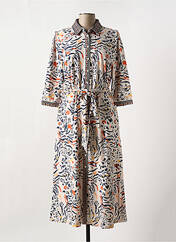 Robe mi-longue blanc K-DESIGN pour femme seconde vue