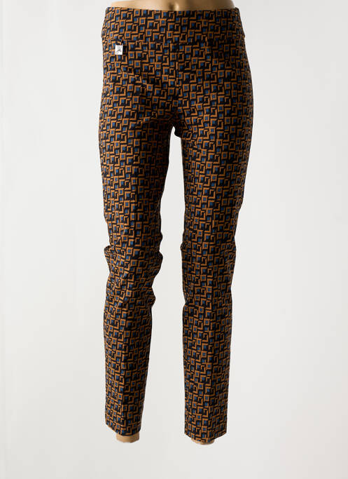 Pantalon slim marron JOSEPH RIBKOFF pour femme