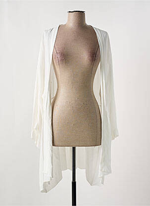 Gilet manches longues manches longues blanc LA FEE MARABOUTEE femme